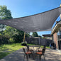 SUNLAX Sun Shade Sail 7' x 13' Dark Grey Rectangle Canopy Sail Shade Cover UV Block Permeable Sunshade Outdoor for Patio Backyard (We Make Custom Size)