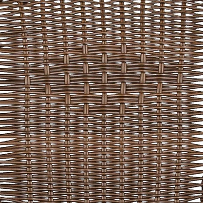 Flash Furniture Lila Medium Brown Rattan Indoor-Outdoor Restaurant Stack Chair