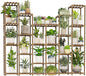 22 Tiers Plant Shelf for Plants Large Indoor Plant Stand Plant Rack Extra Large Wood Plant Stands for Hanging Plant Holder for Patio Balcony Garden