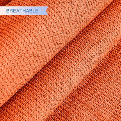 E&K Sunrise 25' x 25' x 25' Sun Shade Sail Triangle Canopy Shade Cover UV Block for Patio Backyard Garden Outdoor (Orange)