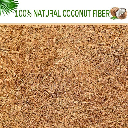 2 pcs Garden Coconut Planter Liners Preformed Window Box Liners Natural Trough Coco Liner Coir Mats (30 inch)