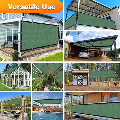 Artpuch Outdoor Pergola Shade Cover 4' X 13' Sun Shade Cloth with Grommets, 90% UV Protection Canopy Patio Privacy Screen (Customized Available) GN107, Green