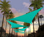 Amgo Custom Size 6' x 6' x 6' Turquoise Triangle Sun Shade Sail Order to Make Canopy Awning UPF50+ AGSLT, 95% UV Blockage, Water & Air Permeable, 200GSM Commercial Standard (We Customize)