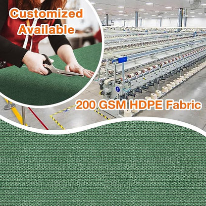 Artpuch Outdoor Pergola Shade Cover 7' X 13' Sun Shade Cloth with Grommets, 90% UV Protection Canopy Patio Privacy Screen (Customized Available) GN107, Green