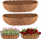 2Pcs Trough Coco Liner 36" Coco Coir Liners for Planters, Liners for Window Boxes Liners, Wall Basket Planters, Railing Hanging Baskets, Garden Planter Baskets