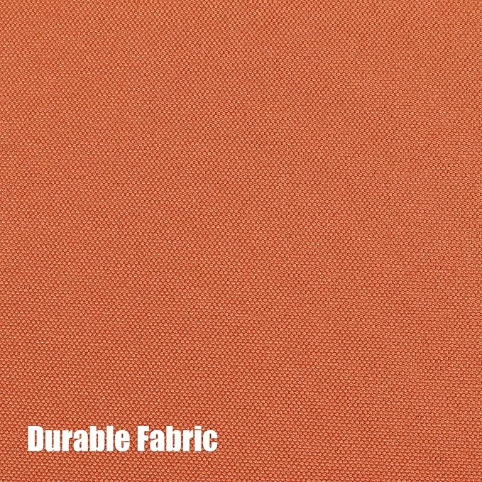 BONZER Waterproof Indoor/Outdoor Curtains for Patio Thick Privacy Grommet Curtains for Bedroom, Living Room, Porch, Pergola, Cabana, 1 Panel, 54W x 120L inch, Mecca Orange