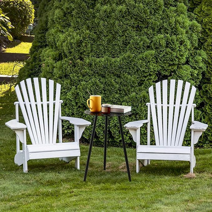 1 Pack Metal Outdoor Side Tables Small Outside Round End Table for Patio Modern Accent Garden Corner Table for Small Spaces, Balcony, Porch, Weather-Resistant, Plant Stand Indoor, Black