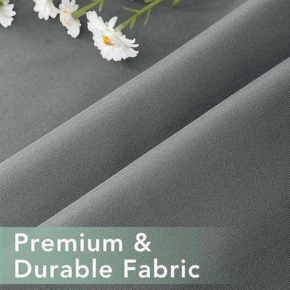 Gazebo Curtains Outdoor Waterproof 6 Panels - Windproof, Privacy, Weatherproof Outside Drapes for Patio Pergola Porch, Grommet Top and Tab Bottom Drape, 54x95 Inch, Grey