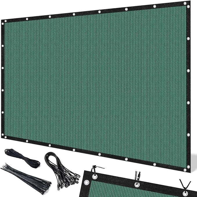 Artpuch 90% Sun Shade Cloth, 12 x 20 FT Pergola Shade Cover Canopy with Grommets, Sun Screen Fabric Tarp for Patio, Outdoor, Garden, Backyard, Green