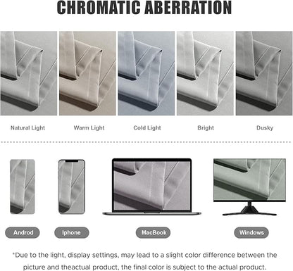 BONZER Waterproof Indoor/Outdoor Curtains for Patio Thick Privacy Grommet Curtains for Bedroom, Living Room, Porch, Pergola, Cabana, 1 Panel, 84W x 120L inch, Silver