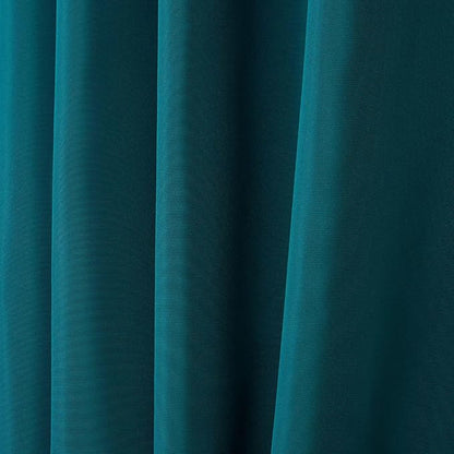 NICOLE MILLER NEW YORK Canvas Indoor/Outdoor Grommet Top Curtain Panel Pair, 54"x96", Turk Teal