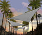 Amgo 12' x 12' x 12' Grey Triangle Sun Shade Sail UPF50+ Canopy Awning AGSLT, 95% UV Blockage, Water & Air Permeable, 200GSM Heavy Duty Commercial and Residential (We Make Custom Sizes)