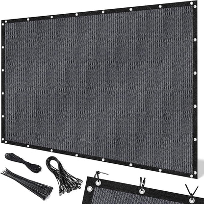 Artpuch 90% Sun Shade Cloth, 4 x 12 FT Pergola Shade Cover Canopy with Grommets, Sun Screen Fabric Tarp for Patio, Outdoor, Garden, Backyard, Blue Grey