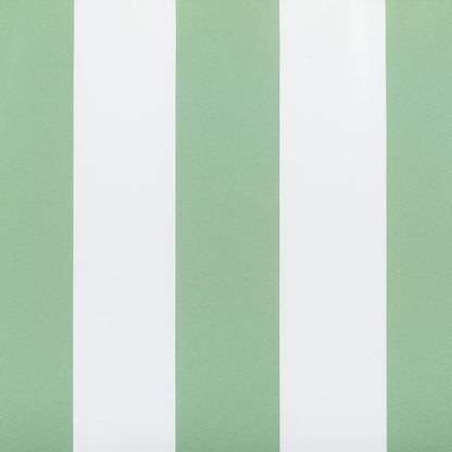 Sun Zero Valencia Cabana Stripe Indoor/Outdoor UV Protectant Energy Efficient Grommet Curtain Panel Pair, 54" x 95", Spa Green, 2-Pack