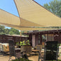 LOVE STORY Custom Size 12'x24'x26.8' Sand Sun Shade Sail Right Triangle Sunshade Fabric Awning Canopy for Patio Backyard Carport Pergola (Customized)