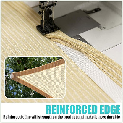Amgo Custom Size 11' x 11' x 15.6' Turquoise Triangle Sun Shade Sail UPF50+ AGTAPRT12, Order to Make Canopy Awning, 95% UV Blockage, Water & Air Permeable, Commercial Standard (We Customize)