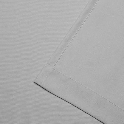 Exclusive Home Cabana Solid Indoor/Outdoor Light Filtering Hook-and-Loop Tab Top Curtain Panel Pair, 54"x84", Cloud Grey