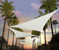 Amgo Custom Size 26' x 26' x 26' White Triangle Sun Shade Sail Order to Make Canopy Awning UPF50+ AGSLT, 95% UV Blockage, Water & Air Permeable, 200GSM Commercial Standard (We Customize)