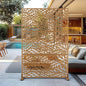 Outdoor Privacy Screen,72" H×47" W Metal Privacy Screen, Freestanding Privacy Fence Panels for Patio