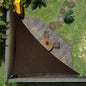 Amgo 12' x 12' x 17' Brown Right Triangle Sun Shade Sail UPF50+ Canopy Awning AGSLT, 95% UV Blockage, Water & Air Permeable, 200GSM Heavy Duty Commercial and Residential (We Make Custom Sizes)