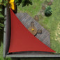 Amgo 18' x 18' x 25.5' Red Right Triangle Sun Shade Sail UPF50+ Canopy Awning AGSLT, 95% UV Blockage, Water & Air Permeable, 200GSM Heavy Duty Commercial and Residential (We Make Custom Sizes)
