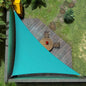 Amgo Custom Size 16' x 16' x 22.6' Turquoise Triangle Sun Shade Sail UPF50+ AGTAPRT12, Order to Make Canopy Awning, 95% UV Blockage, Water & Air Permeable, Commercial Standard (We Customize)
